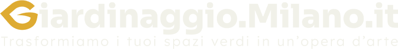 logo giardinaggio milano sfondo scuro